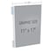 Azar Displays Two-Sided Acrylic Sign Holder W/ Pegboard Grippers 11"W x 17"H, PK10 103308 - alternate 2